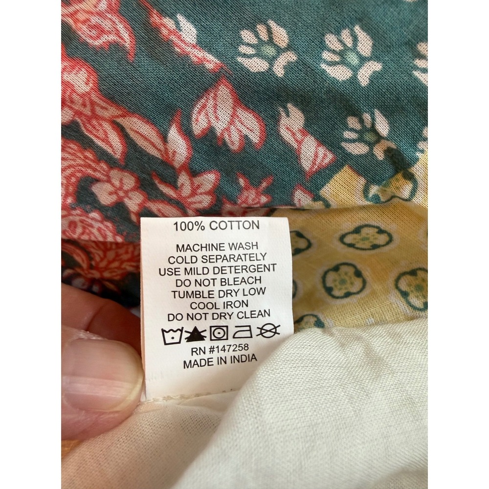 Simply Southern Patchwork Tiered Maxi Dress XL Pink Teal Ruffle Sleeveless NEW - Picture 10 of 11